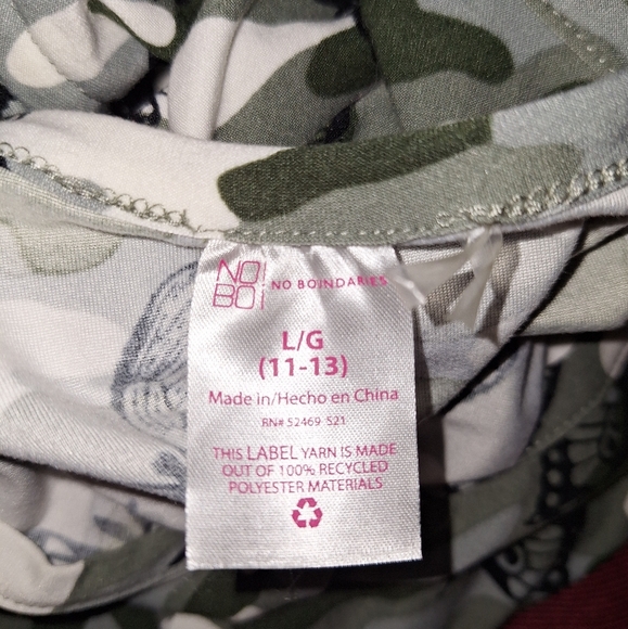 No Boundaries Green Camouflage Dress - Picture 5 of 6